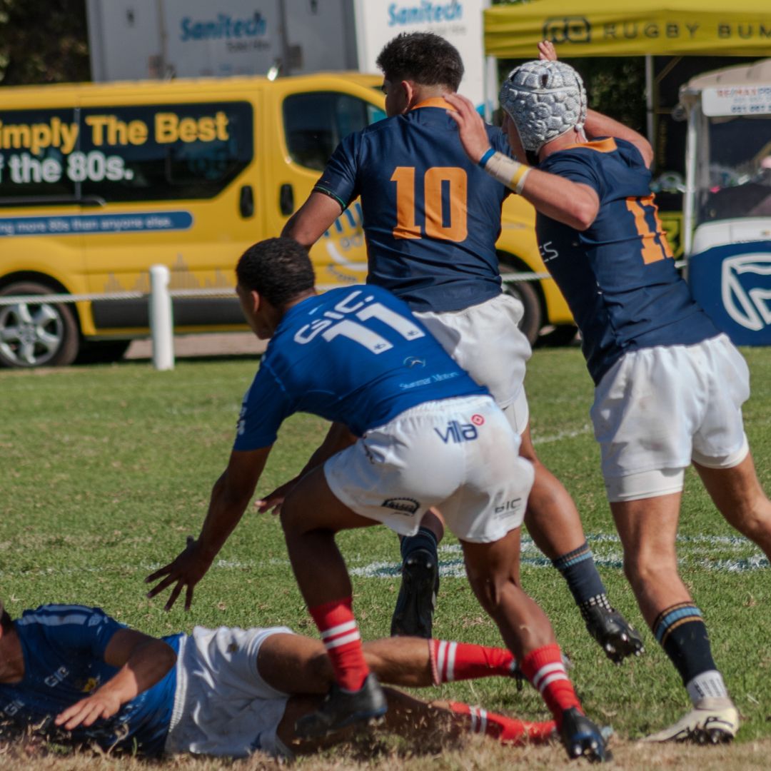 White Tribal Rugby Scrum Cap