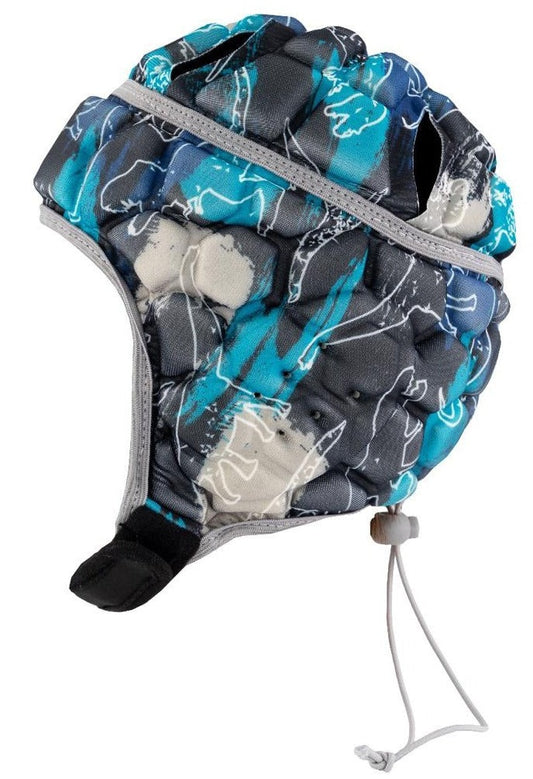 Primal Camouflage Rugby Scrum Cap with Grey Border