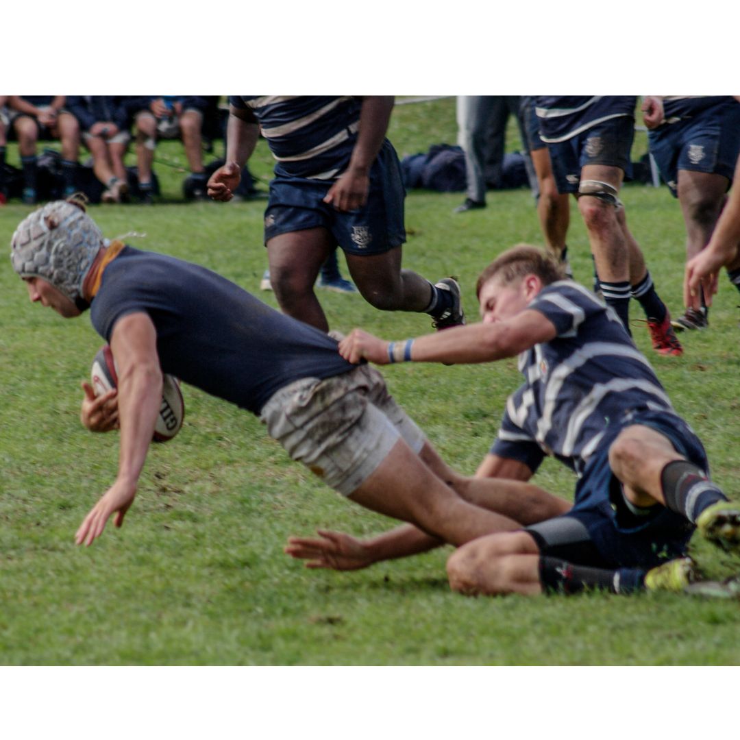 White Tribal Rugby Scrum Cap