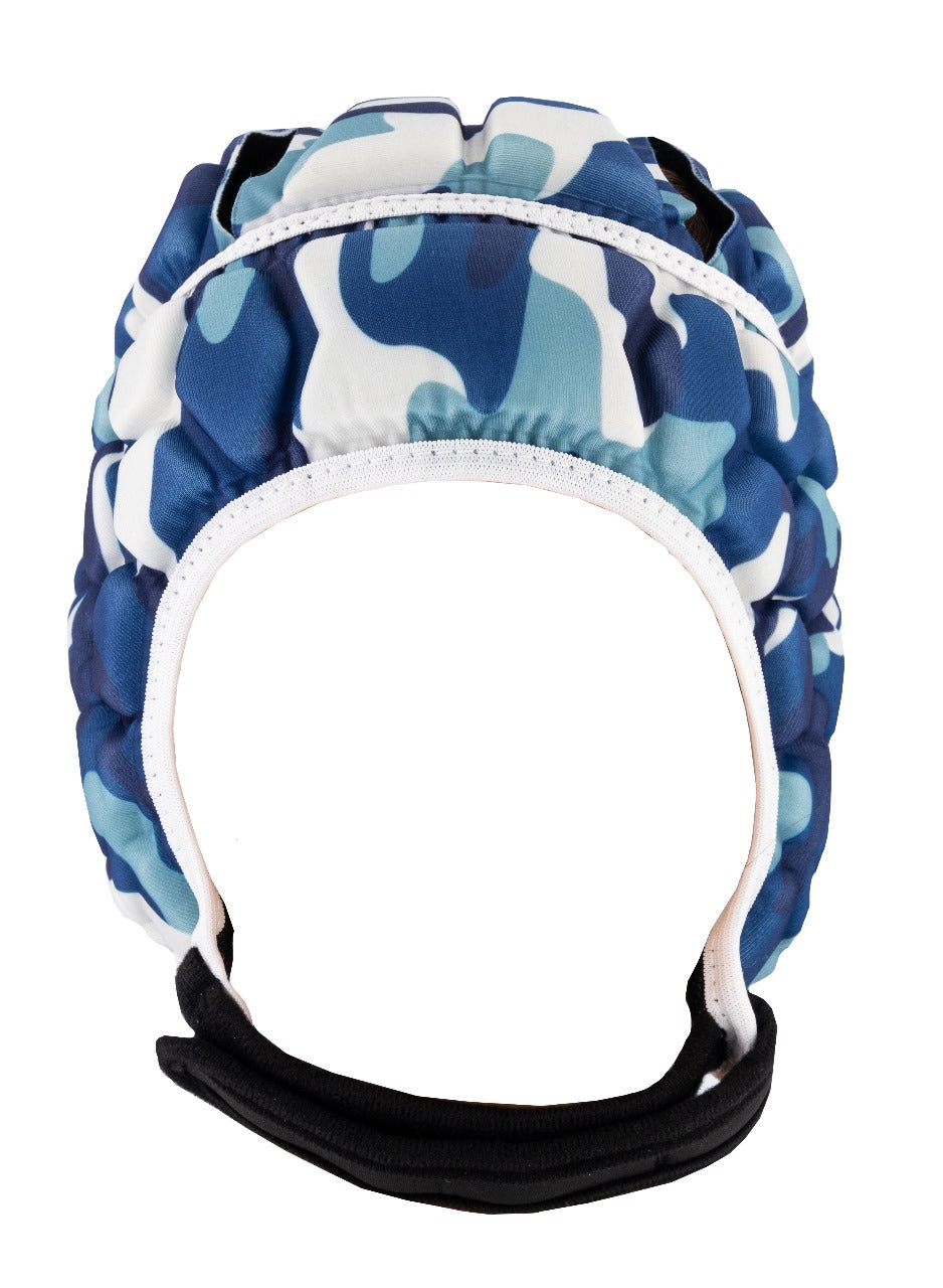 Rugby Scrum Cap - Blue and White Camouflage