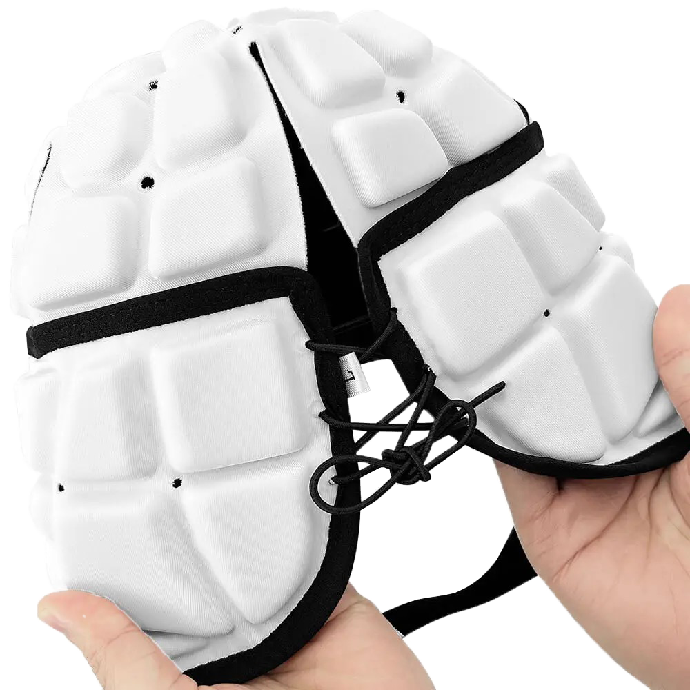 Rugby Scrum Cap - White/Black