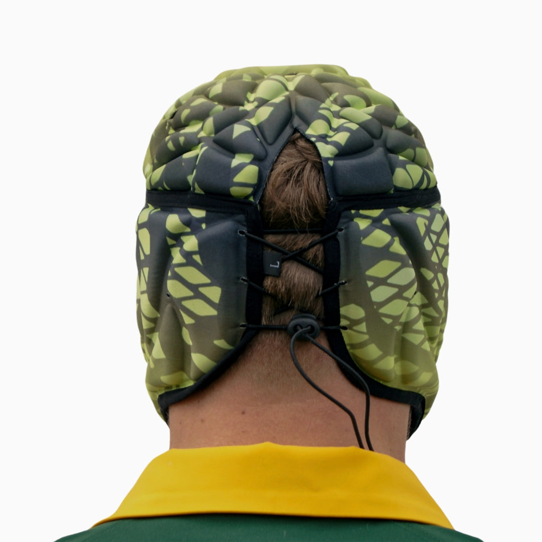 Rugby Scrum Cap - Green and Black