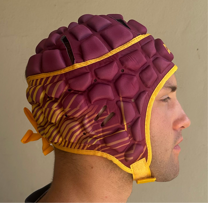 Predator Scrum cap - Maroon and Gold
