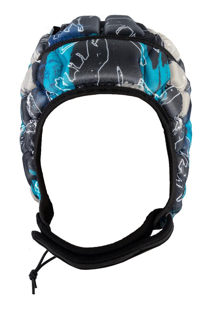 Blue Dynamo Camouflage Rugby Scrum Cap with black border