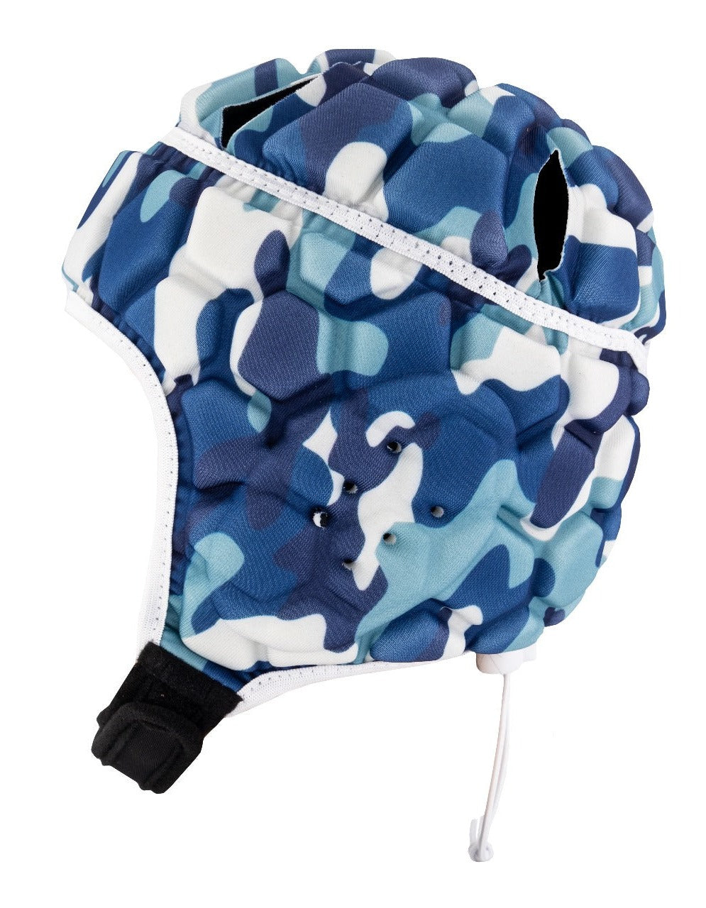 Rugby Scrum Cap - Blue and White Camouflage