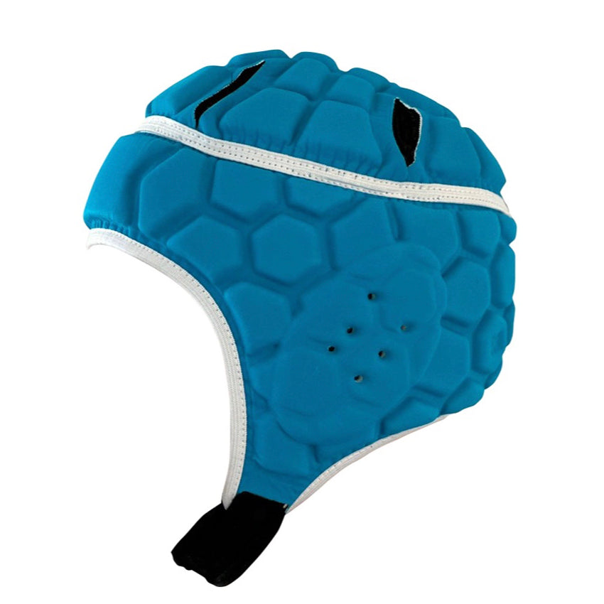 Rugby Scrum Cap - Turquoise/White